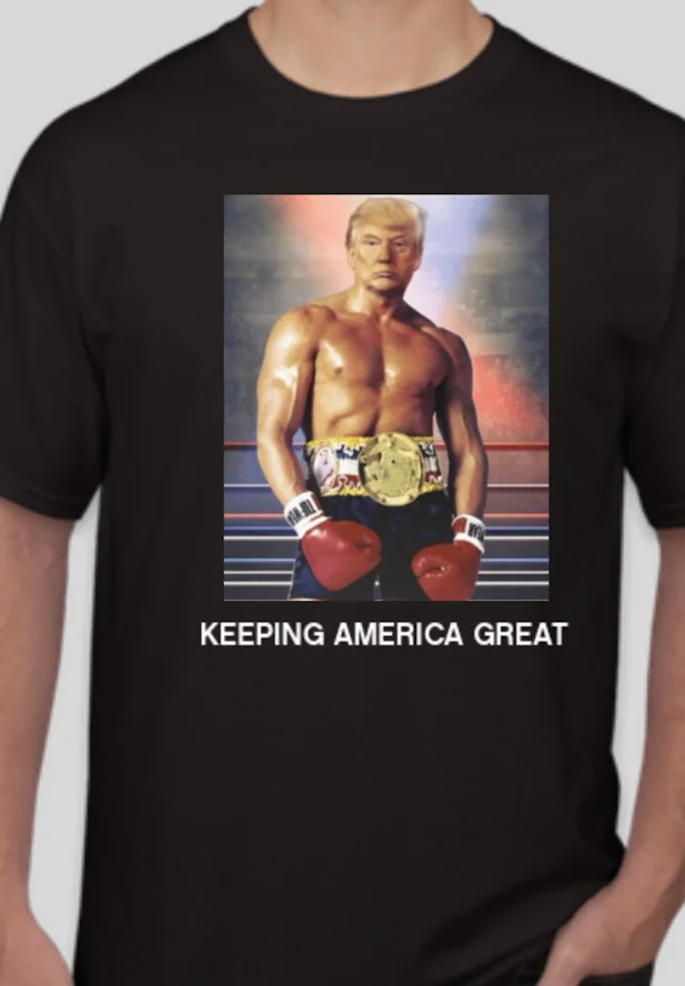 Дональда Трампа Rocky рубашка 2020 США Трамп Рокки Бальбоа твита футболка с Трампом