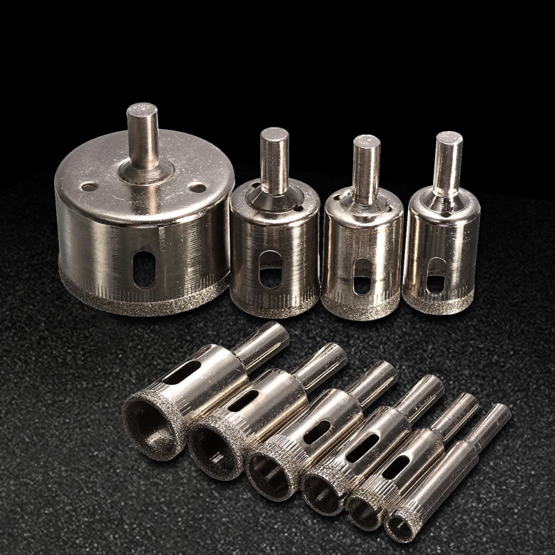 10pcs/set 8-50mm diamond coated core hole opener drill bit tool knife ceramic tile marble glass granite highest price | Инструменты