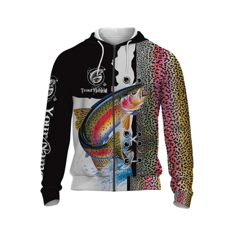 

Harajuku Streetwear Camouflage Jacket Animal Hunting 3D Printed Sweatshirt Men Women Fashion Zip Hoodie Carp Fishing Hoodie