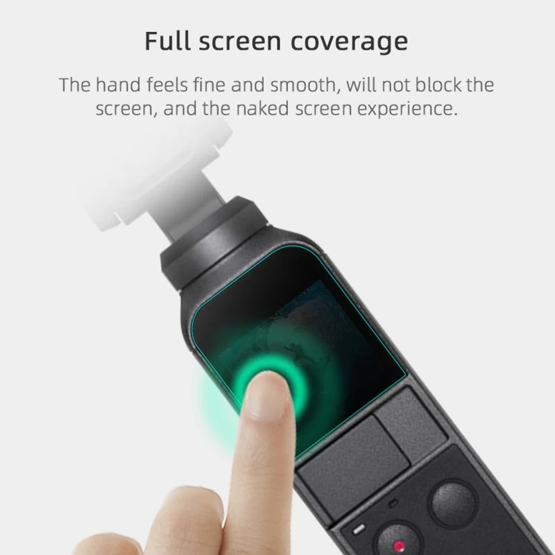

Tempered Glass Screen Protector and Lens Scratch Resistant Protective Film for Pocket 2 Handheld Gimbal Accessories Parts