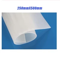 250mmx500mm high quality silicone rubber sheet for heat resist cushion100 virgin silicone rubber pad translucentmilky
