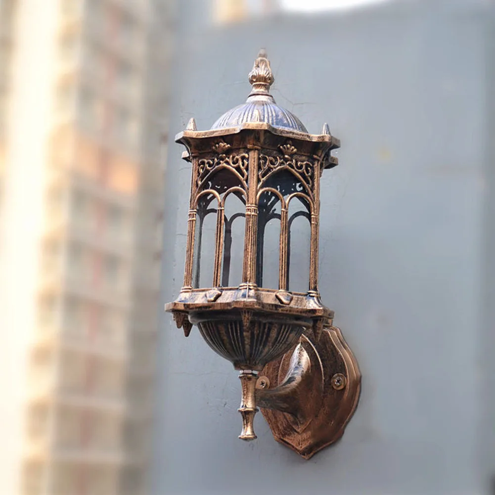 E27 забор стеклянный абажур винтажный Открытый водонепроницаемый патио домашний