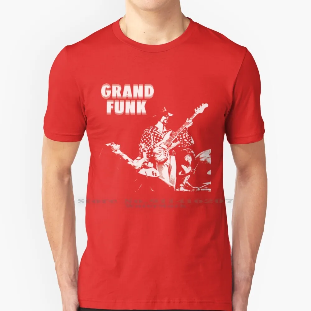 Grand Funk T Shirt Cotton 6XL Grand Funk Railroad Music Album Record Vinyl Band Artist