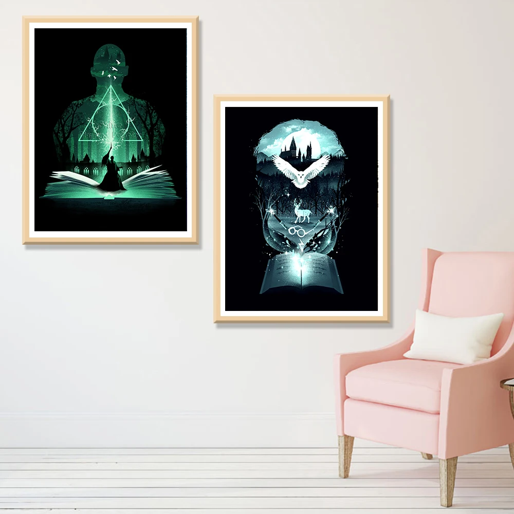 5D алмазная живопись сделай сам мультяшная сова животное маг пейзаж мозаика набор