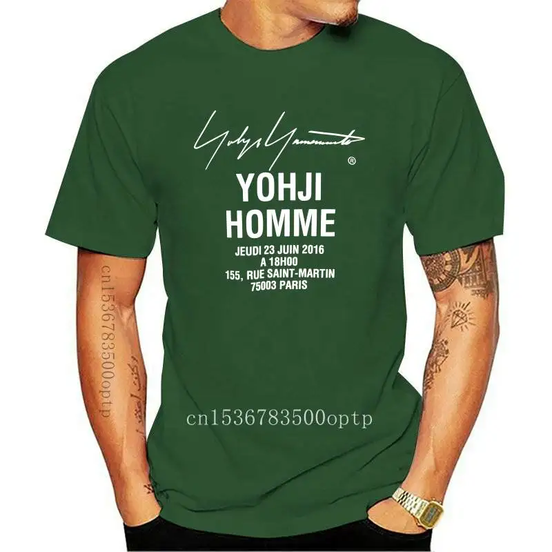 

New 2021 Yohji Classic Retro Yamamoto Summer Black T Shirt Clothes Popular Shirt Cotton Tees Amazing Short Sleeve Unique Men Top