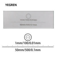 100 x 0 01 mm 500 x 0 1 mm calibration slide linear scale ruler horizontal ruler stage micrometer for microscope