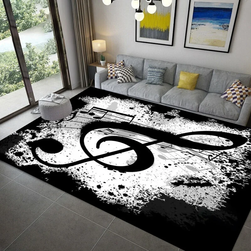 

3D Music Note Non Slip Entrance Door Bathroom Mat Indoor Carpet Kitchen Bedroon Living Room Floor Mats Decor Mat for Children