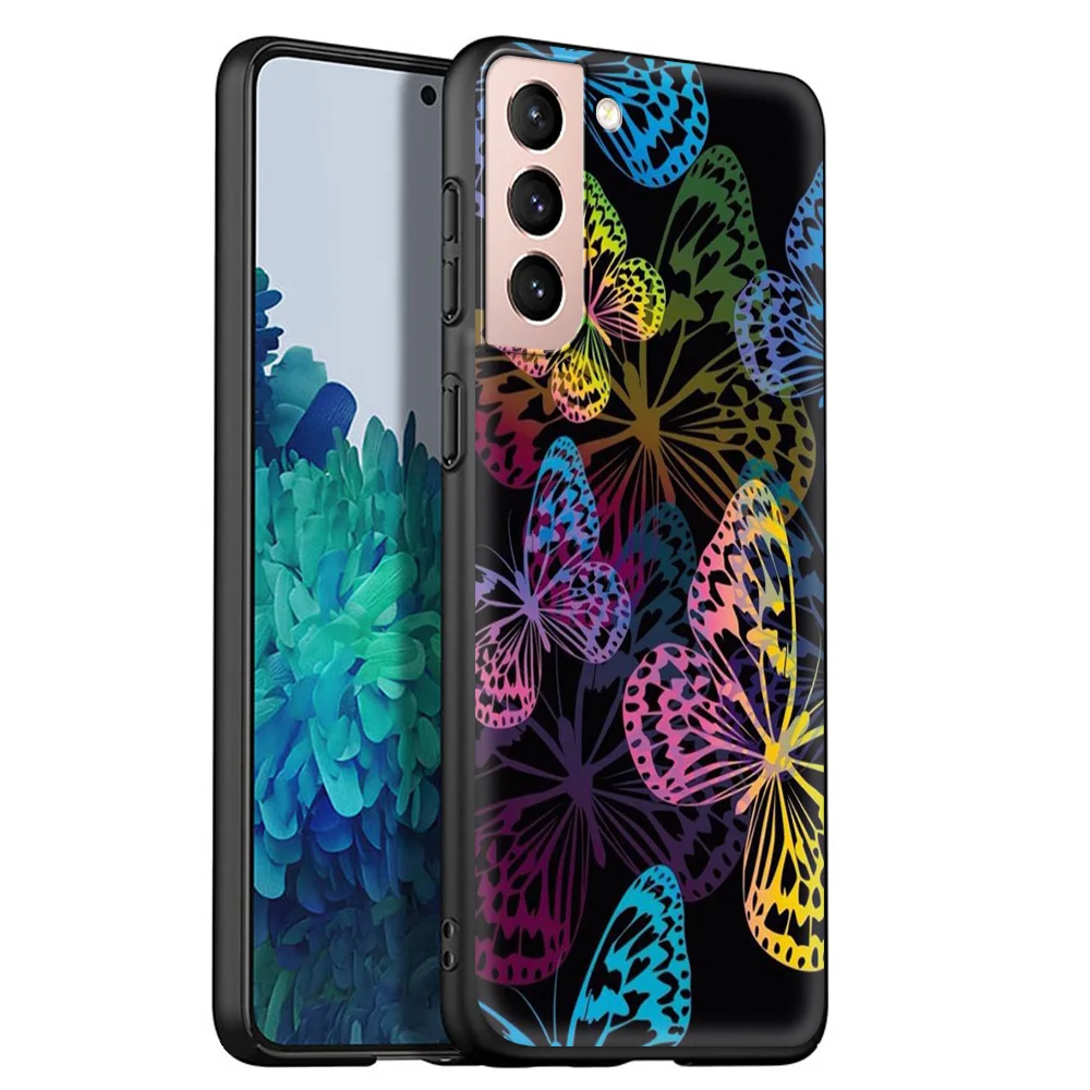 

Butterfly Silicone TPU Cover for Samsung Galaxy Note 20 Ultra Luxury Case Note 10 Lite 9 8 5G Phone Funda Coque