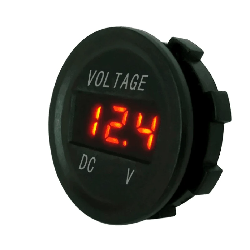 12V 24V Автомобильный водный мотоцикл светодиодный цифровой вольтметр Индикатор