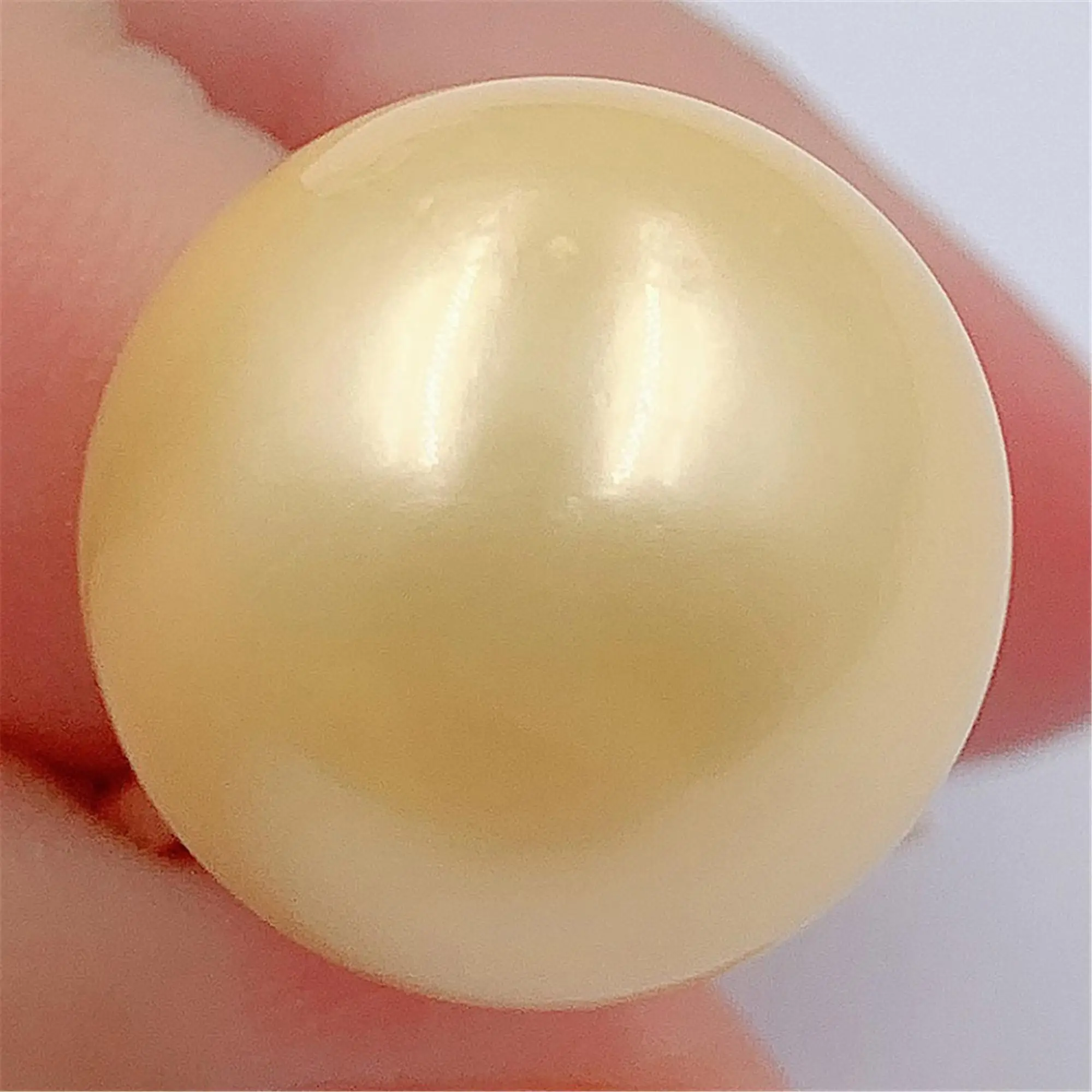 16x16mm Yellow Round Shell Pearl Ring Adjustable Flawless Jewelry Luxury Hand-made Classic | Украшения и аксессуары