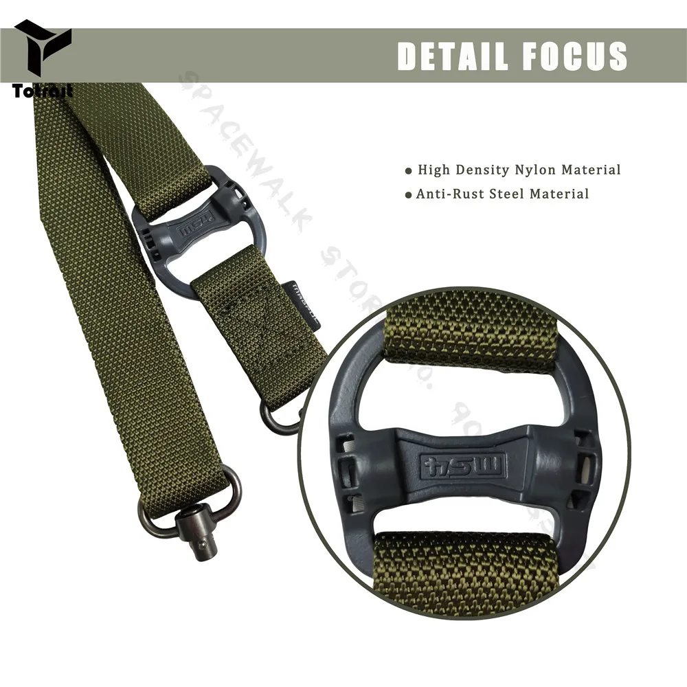 MS4 Тактический трос Миссия Регулируемый два 2 точки винтовочный пистолет слинг
