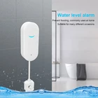 Умный датчик утечки воды Tuya, Wi-Fi детектор утечки воды с управлением через приложение, автоматический мониторинг для домашней безопасности, работает с приложением Smart Life