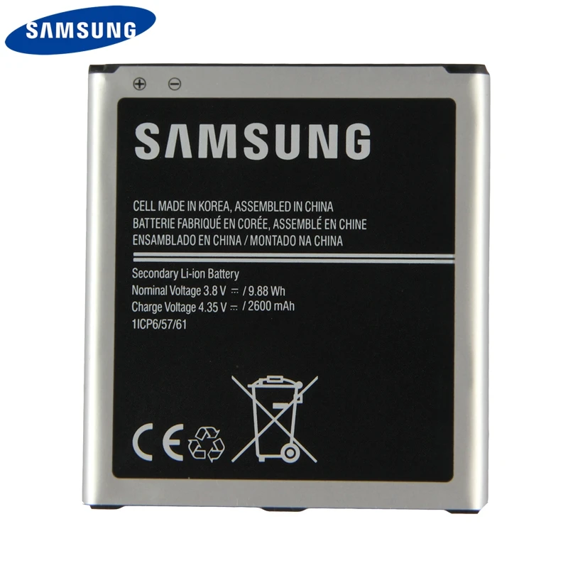Оригинальная Замена телефон Батарея EB-BG530CBE для samsung Galaxy Grand J3 J320F G5308W G530 G530H G531 J5 2600 мА-ч