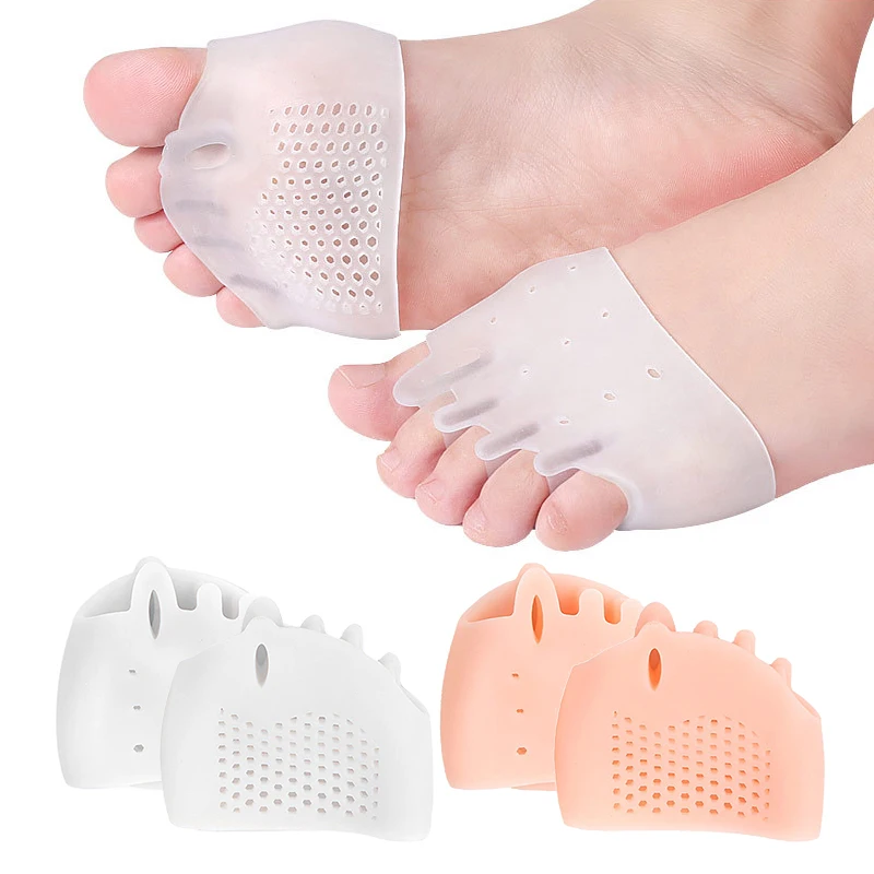 Силиконовые подушечки для передней части стопы облегчения боли в обуви стельки