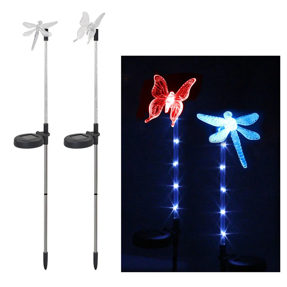 

Landscape Color Changing Waterproof Outdoor Solar Lamp Garden Patio Soil Lawn Decorative Stainless Steel Led