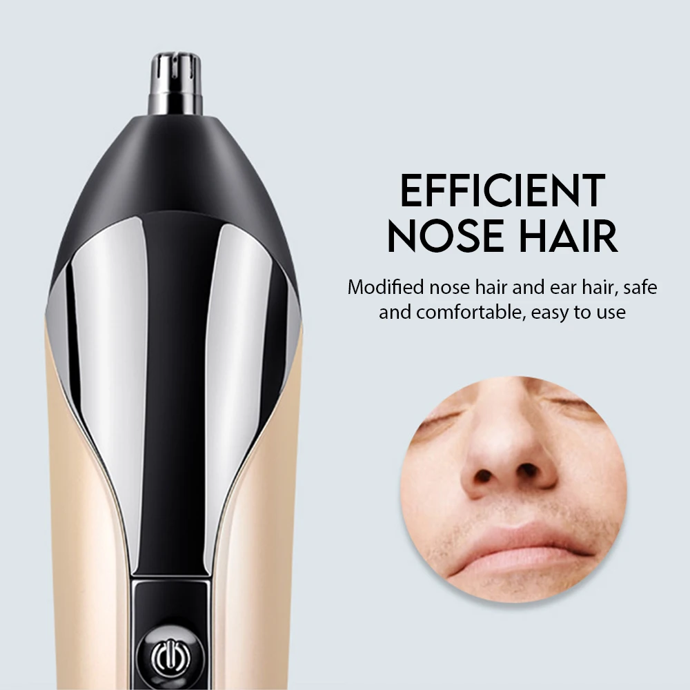 

6IN1 Professional Hair Trimmer Rechargeable Electric Hair Clipper Men's Cordless Haircut Shaver Adjustable Cutting Machine Set