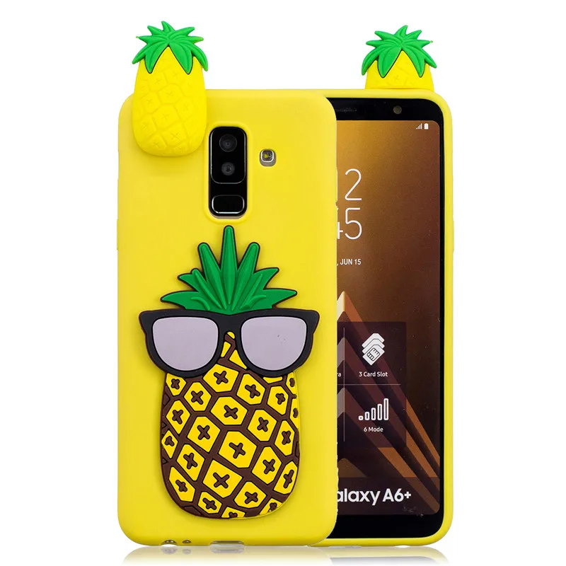 3D единорог панда Кот силиконовый чехол для Samsung A51 A71 A10 A10S A20 A20E A20S A30 A30S A40 A50 A50S A70 J4 J6