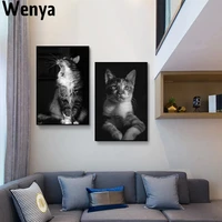 the cat poster painting nursery decor decorations for house decoration room wall stickers home decor living room paintings by
