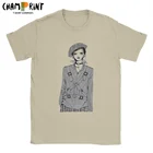 Мужская футболка с коротким рукавом, круглым вырезом и принтом манги