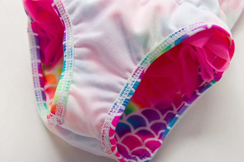 Цельнокроеный Купальник для девочек с весом русалки на возраст 2-8 лет Детские