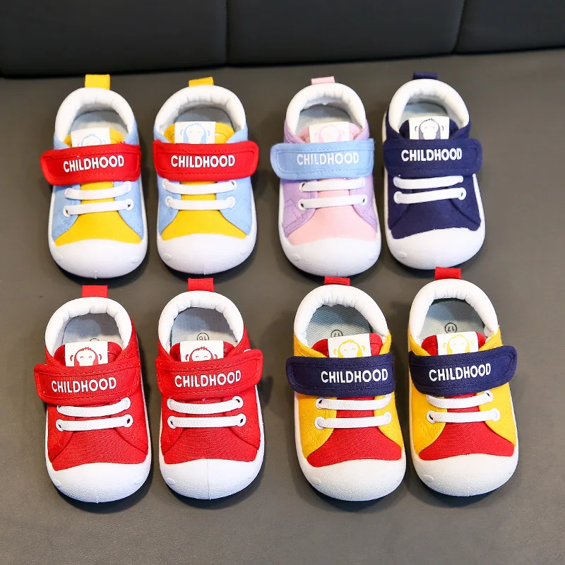 

Baby First Walkers Toddlers Boys Girls Casual Shoes Indoor Outdoor Anti-sliperry Canvas Sneakers Kids Shoes 2022 Spring Autumn
