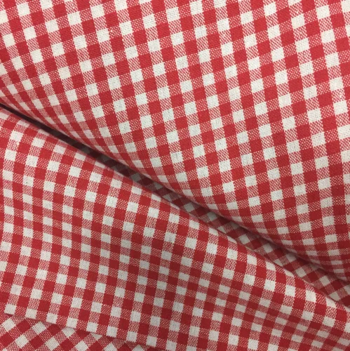 6mm plaid red Классическая клетчатая хлопковая ткань для платья рубашка Косплей DIY швейная крышка стола Подушка Текстиль для дома - Цвет: 6mm plaid red