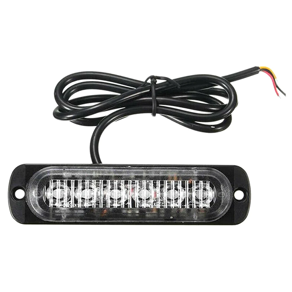 

6 LED Car Truck Dash Strobe Flash Light 18W Strobe Warning Light Strobe Grille Emergency Flashing Light Bar Truck Car Lamp