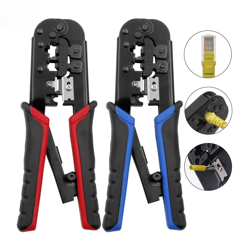 Многофункциональные плоскогубцы для обжима кабеля сетевые 4P 8P обжимной