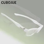 Очки Cubojue TR90 мужские в белой оправе, складные, с прозрачными оптическими линзами, по рецепту