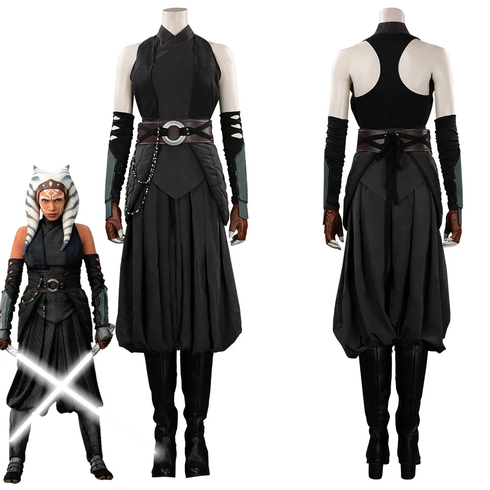 

Ahsoka Tano Cosplay Costume Outfits Halloween Carnival Suit For Adult Women Girls Full Set