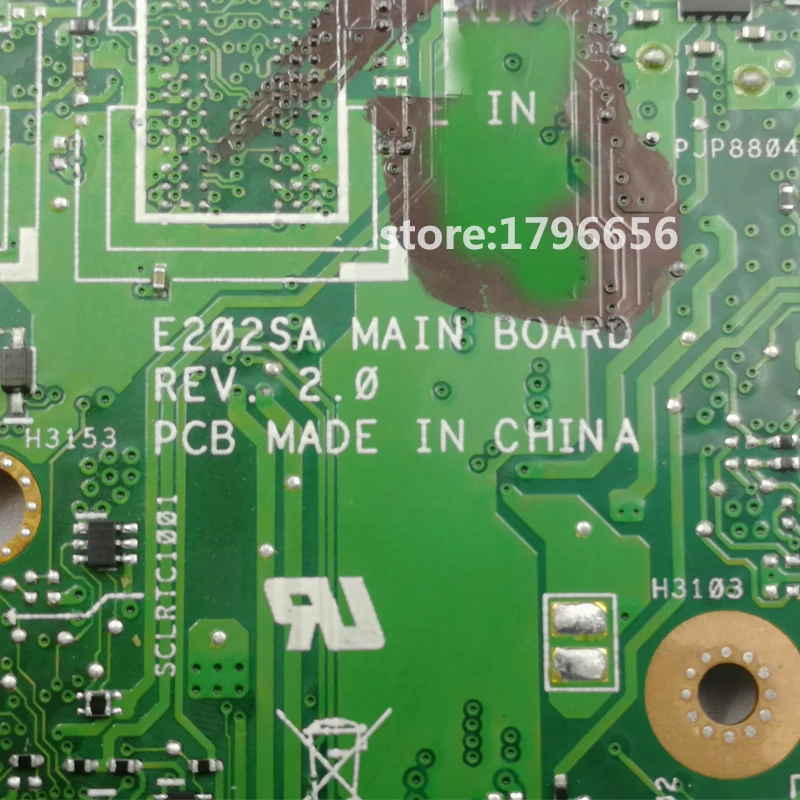 

E202SA Motherboard 2GB RAM N3050 For ASUS E202SA E202S laptop Motherboard E202SA Mainboard E202SA Motherboard test 100% ok