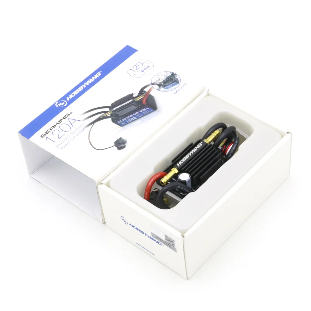 Электронный регулятор скорости Hobbywing 2 6S Seaking 120A V3 ESC для радиоуправляемых