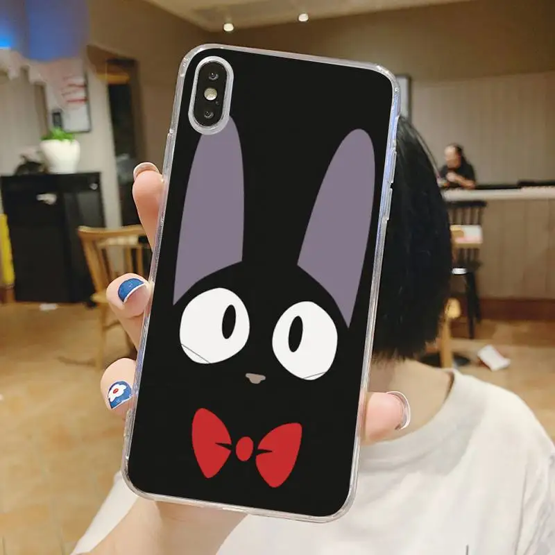 

Japan anime Kiki's Delivery Service Phone Case Transparent for iPhone 6 7 8 11 12 s mini pro X XS XR MAX Plus