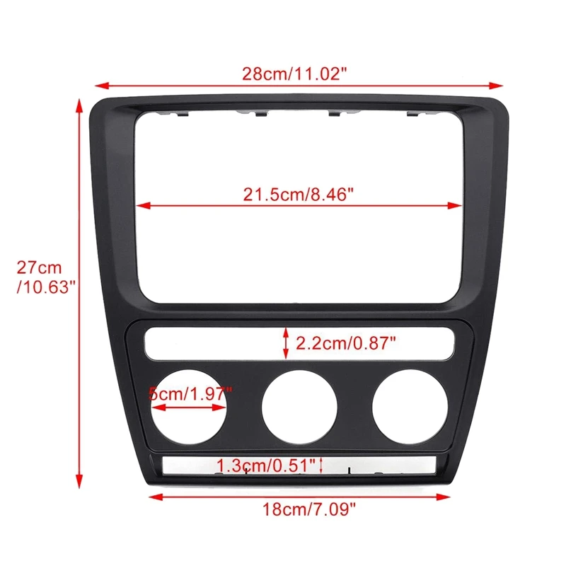 Панель радио Даш фасции пластина рамка для Skoda Octavia (автоматический Aircon) 2004-2010 Dvd
