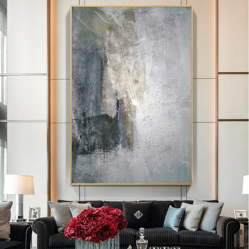 

Handmade Painting Nordic Decorative Painting Post-modern Simple Mural Living Room Sharply Fantasy Hanging Painting Large Size
