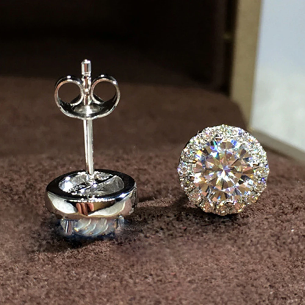 ЦИРКОНИЕВЫЕ серьги для женщин панк круглые Кристальные бойские корейские 2019