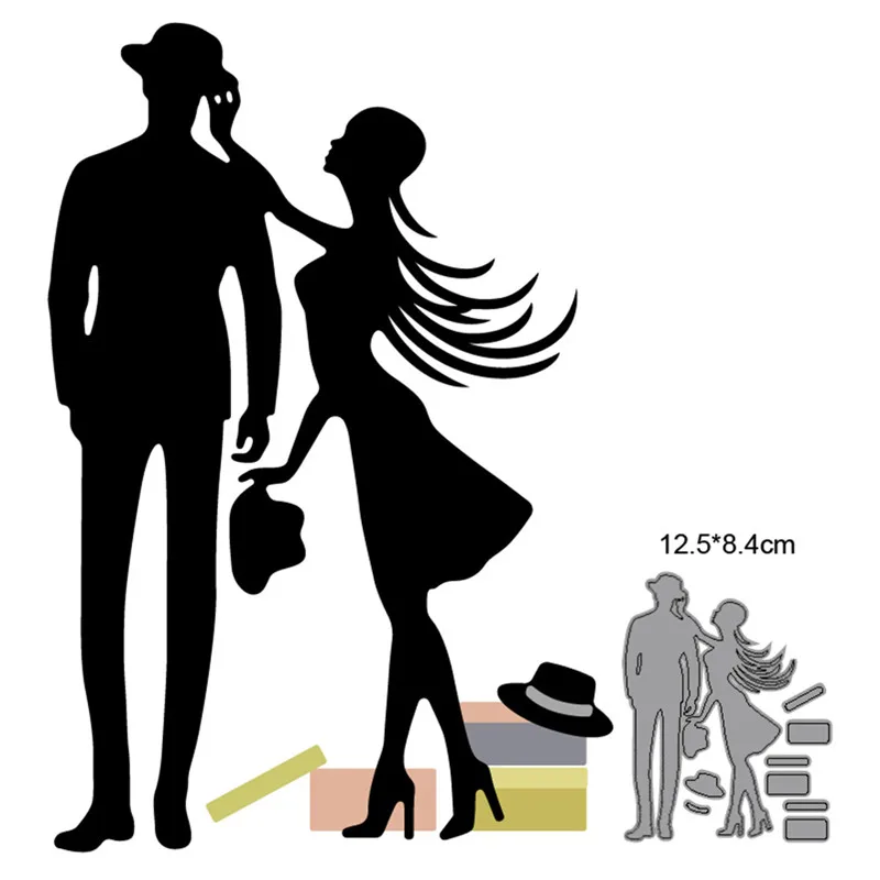 

metal cutting dies cut die mold decoration couple woman girl Scrapbooking dies paper craft knife mould blade punch stencils dies