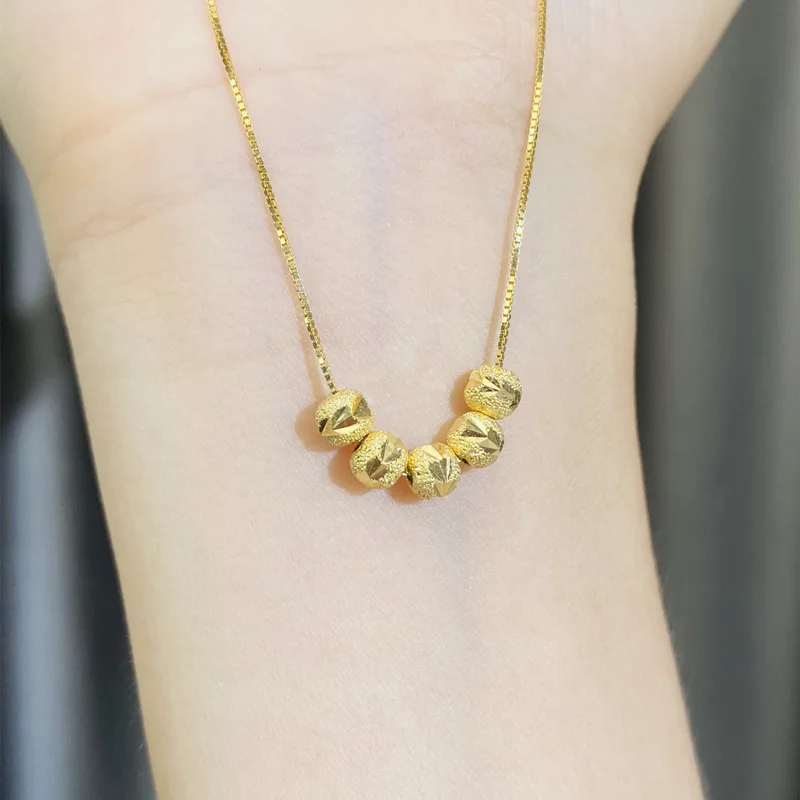 Ожерелье-чокер из 18-каратного золота с бусинами Будды | Украшения и аксессуары