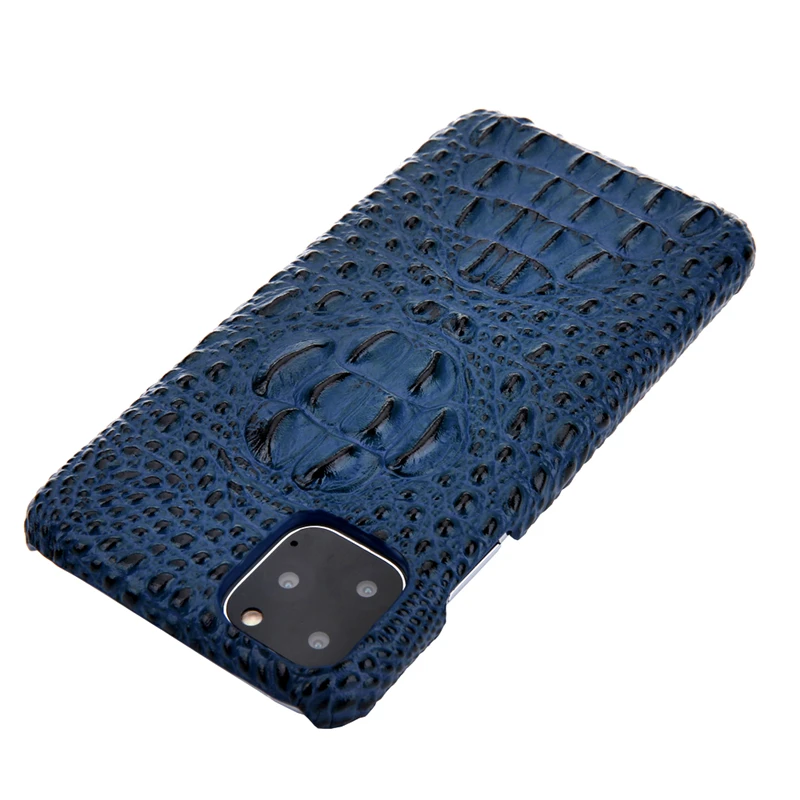 Чехол из воловьей кожи с узором крокодила для Apple IPhone 11 Pro Max XR стереоскопический 3D чехол из натуральной кожи для телефона модный