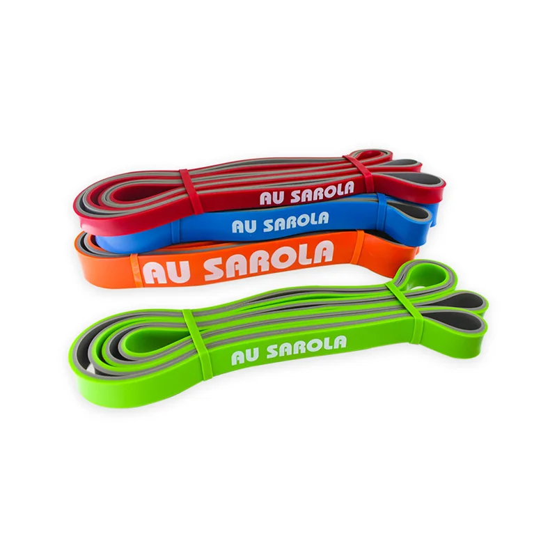 Эластичные ленты для йоги Crossfit двухцветные резиновые Эспандеры фитнеса Натяжной