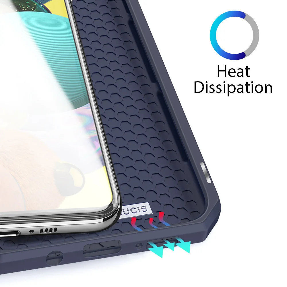 

For Samsung Galaxy A51 5G DUX DUCIS Skin X Series Leather Wallet Case Flip Case Magnetic Closure Super Fashion Top PU+TPU