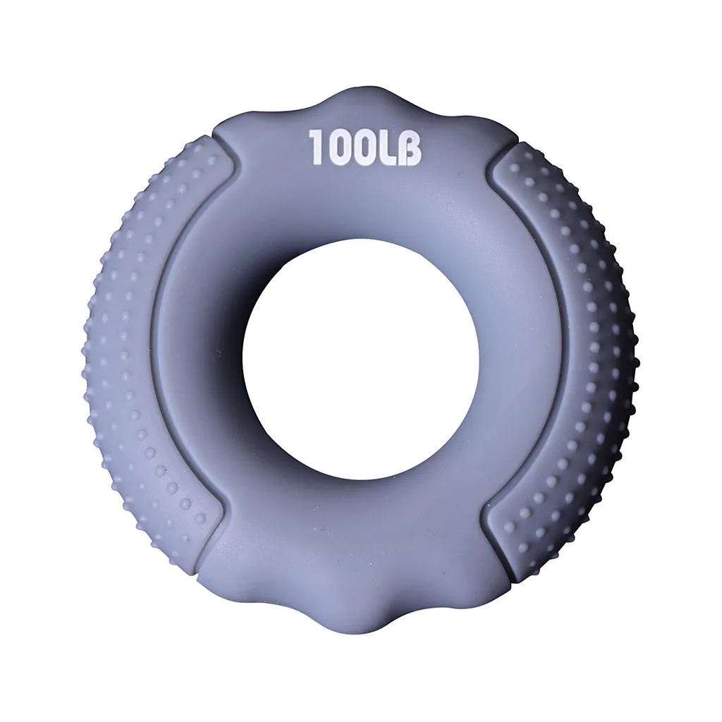 

Silica Gel Portable Hand Grip Gripping Ring Carpal Expander Finger Trainer Grip Strength Rehabilitation Stress Ring BallColorful