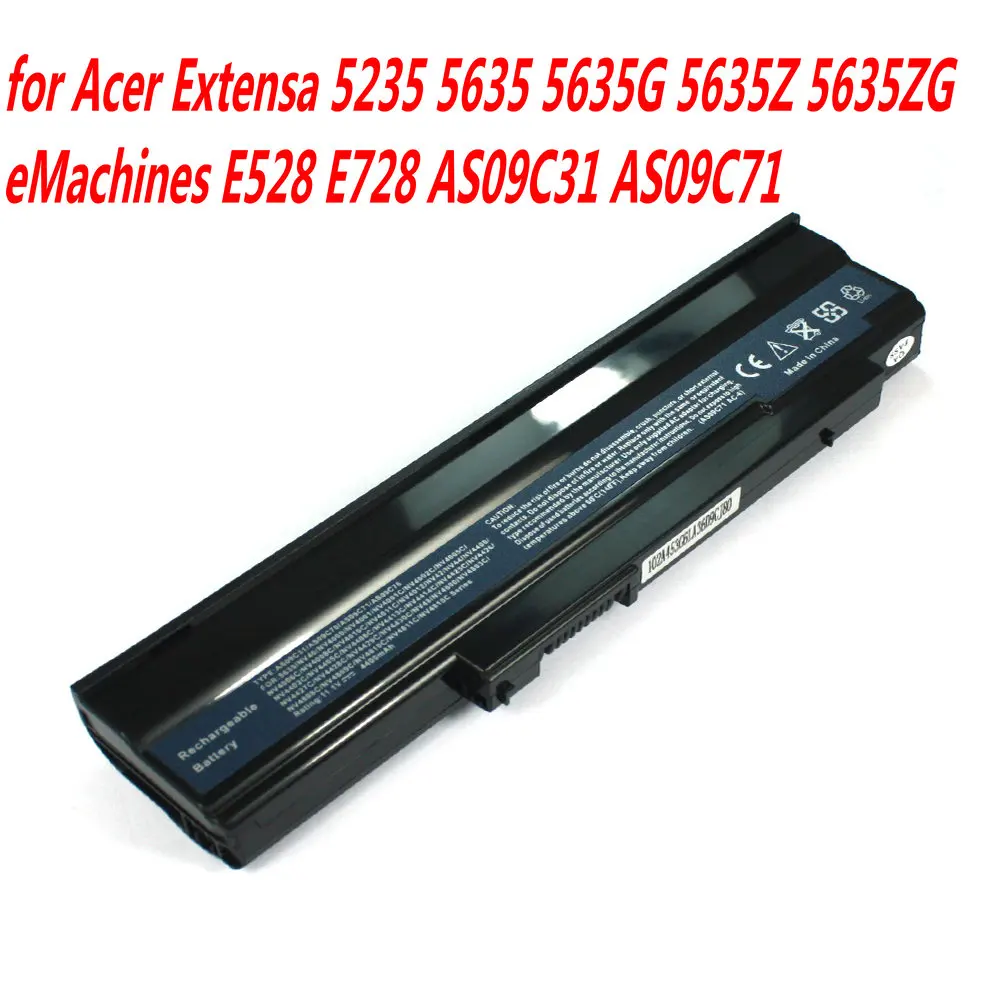 Высокое качество 10 08 V ноутбук Батарея для Acer Extensa 5235 5635 г 5635Z 5635ZG eMachines E528 E728 AS09C31