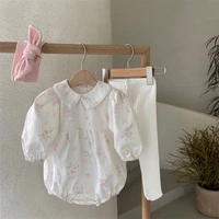 baby clothes newborn baby romper jumpsuit princess baby girls clothes cotton long sleeve floral baby girls romper sunsuit onesie