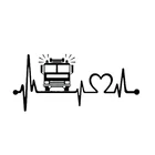 Наклейка на пожарную машину, наклейка, забавная задняя флейта, наклейка дрейф JDM, Виниловая наклейка, наклейка, автомобильные аксессуары 16*7 см