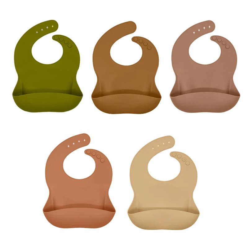 10 шт. силиконовые детские нагрудники для новорожденных посуда Водонепроницаемая