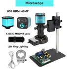 YIZHAN Mini USB промышленный видеомикроскоп наборы 4K 48MP HDMI цифровой микроскоп камера для пайки печатных платремонт фотографий