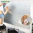 Серебристые глянцевые обои для кухонной плиты, самоклеящиеся водонепроницаемые наклейки, наклейка на холодильник, посудомоечную машину, обновление стен, пленка s