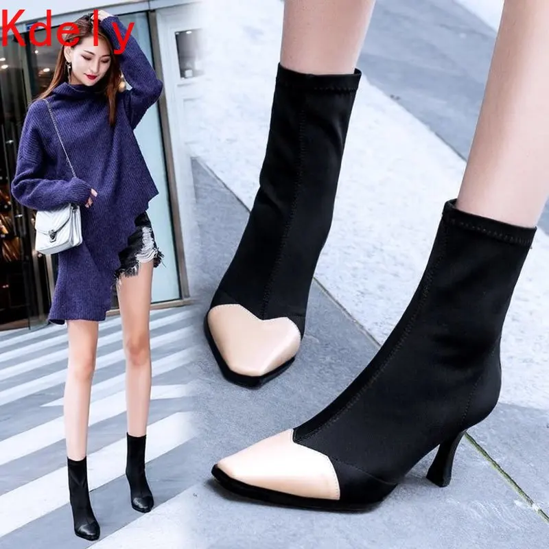 

Fashionable Short Boots for Women 2020 New Autumn and Winter New Versatile Thin and Thin Boots with High Heels Short Boots