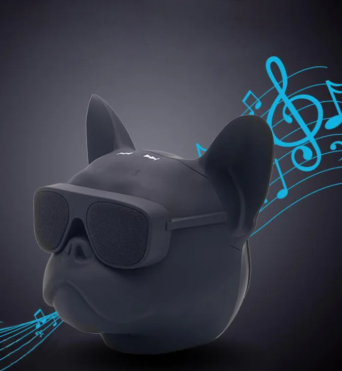

Bluetooth Speaker Shape Surround Sound Metal Subwoofer Rock Computer Full Range Music Creative Boutique Dog Head